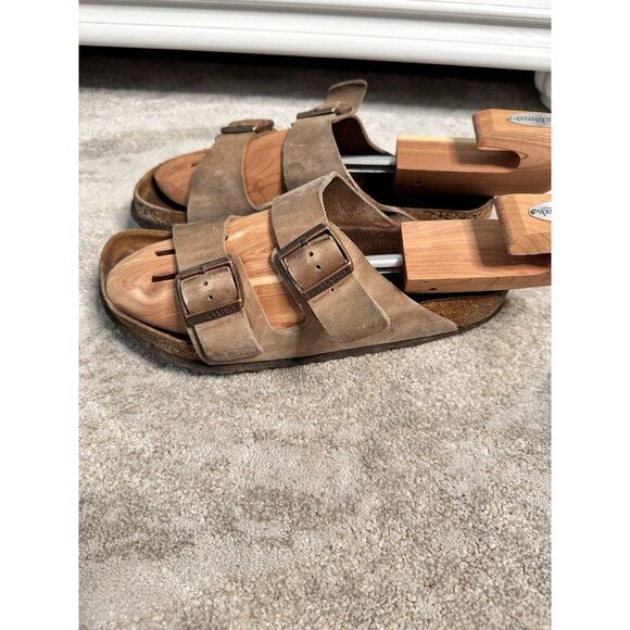 Birkenstock Arizona Womens EU39 US8.8.5 Mens US6.6.5 Wide Sandals Brown Unisex - Picture 1 of 5